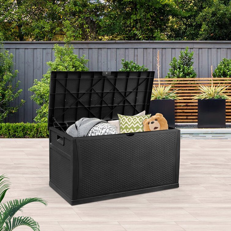 Storage Solutions Weatherproof Heavy Duty Rattan Effect Plastic Garden